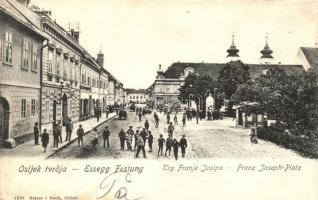 Eszék, Osijek; Ferenc József tér / Trg Franje Josipa, Selzer i Rank / Franz Joseph Platz / main square