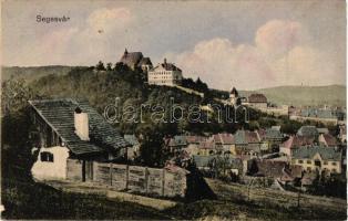 Segesvár, Schässburg, Sighisoara; Látkép, vár, kiadja Teutsch F. / general view, castle (r)