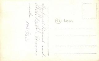 1916 Megfigyelő léggömb emelkedés közben / WWI K.u.K. military, scouting ballon, photo