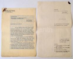 cca 1920-1940 Sternberg irat hagyaték több ügyvédi  és egyéb hivatalos irattal, magánlevéllel