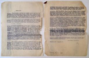 cca 1920-1940 Sternberg irat hagyaték több ügyvédi  és egyéb hivatalos irattal, magánlevéllel