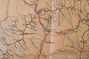 Túróc vármegye és környéke, kézzel rajzolt, zsírpapír, 29x32 cm