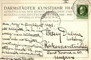 Königin der Nacht. Darmstädter Kunstjahr 1914 Dr. Trenkler / German art postcard s: Hanns Pellar