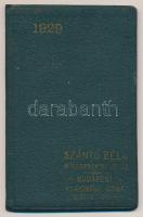 1929 Műcsarnok Kávéház zsebnaptár(Bajor Ernő tulajdona), benne a Budapest székesfővárosi Részvénytársaság menetrendjével