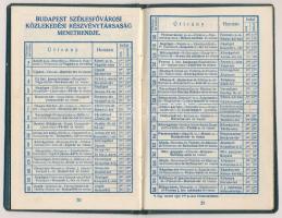 1929 Műcsarnok Kávéház zsebnaptár(Bajor Ernő tulajdona), benne a Budapest székesfővárosi Részvénytár...