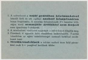 1937 Bp., A Magyar Cipőkészítők Szövetkezetének könyvvizsgálója számára kiállított igazolvány