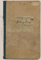 1915 Bp., A Budapesti M. Kir. Államhidak fizetési könyve báró Splény Ernő részére