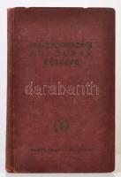1956 Magyarországi Autóutak Térképe, kiadja a Kartográfiai Vállalat Budapest