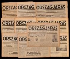 1943 Országjárás hetilap 1943. IV. (töredék, 10 szám) évfolyam. Változó minőségben, ex libris-szel.