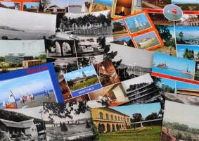 Kb. 260 db MODERN magyar városképes lap, Balaton és környéke / Cca. 260 modern Hungarian town-view postcards, Balaton and its surrondings