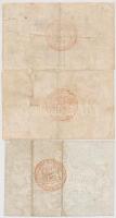 Olasz Államok / Velence / Moneta Patriottica 1848. 1L + 2L + 5L, mindegyik hátoldalán bélyegzéssel T...
