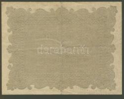 1848. "Kossuth-bankó" 10Ft előlapon sor- és sorozatszám nélkül, hátlapon csak alapnyomat, ...