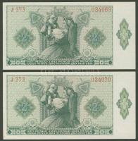 1940. 2P (2x) egymásutáni sorszámokkal! T:I