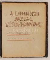 A Lomniczi asztal túrakönyve 1926 szeptember 3. 1929 december 1., rövidebb-hosszabb túraleírásokkal ...