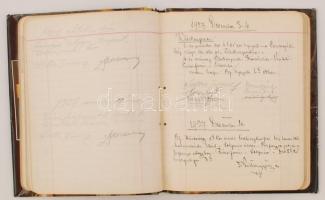 A Lomniczi asztal túrakönyve 1926 szeptember 3. 1929 december 1., rövidebb-hosszabb túraleírásokkal ...