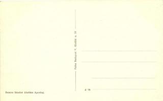 Apostag, Utcarészlet az evangélikus templommal; Bencze Sándor kiadása