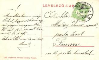 Szeged, Gedó-kert  főbejárat; Grünwald Herman kiadása