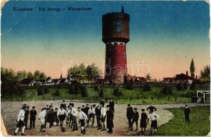 Komárom, Víztorony, futballozók / water tower, football players (EB)