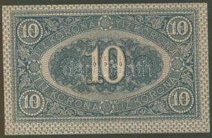 1919.augusztus 9. 10K "F" betűvel! erősebben felfelé csúszott elő- és hátlapi nyomat T:I R...