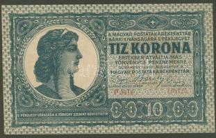 1919.augusztus 9. 10K "P" betűvel! T:I- minimális félhajlás