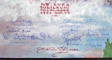 MTE Zsigmondy Társaság túra és hegymászó társaság 45 éves jubileumának emléklapja. Zsigmondyak 1926-...