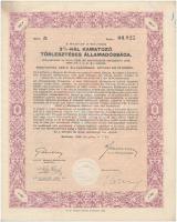 Budapest 1942. "A Magyar Királyság 3%-kal Kamatozó Törlesztéses Államadóssága" 3db kötvény...