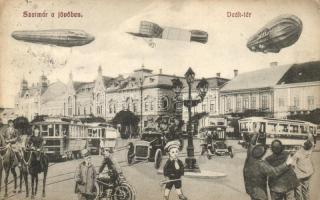Szatmár, Satu Mare; Deák tér a jövőben / in the future, collage