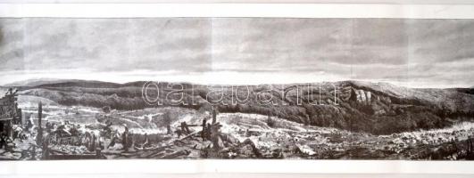 A Feszty Körkép, modern másolat Morelli Gusztáv metszetéről, melyet Feszty Árpád képe alapján készít...