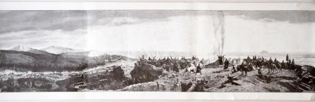 A Feszty Körkép, modern másolat Morelli Gusztáv metszetéről, melyet Feszty Árpád képe alapján készít...