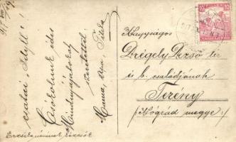 1917 Csata, Cata; Utcakép / street view, photo