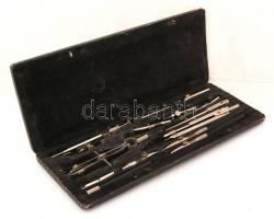 Régi körzőkészlet, hiányos