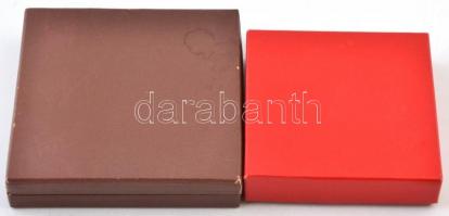 DN "10 éves földügyi szolgálatért" Br plakett, eredeti tokban (80mm) + DN "Tetrapol&q...