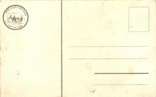 Fiume, Hátoldalon Fiumei Rizs Fénykeményítő reklám, Bruchsteiner és fia, litho