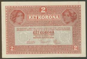 1917. 2K "7491"!! sorozatszámmal + "törvéky" lemezhibával, elcsúszott sorszámozással, szélein kis berepedésekkel, egyébként T:I- R!