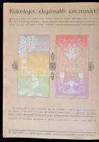 1908 Röpke Lapok, Kner Izidor Gyoma, reklám katalógus szecessziós  nyomtatványokról, 30x23cm