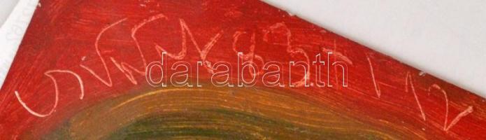 Cs. Németh Miklós (1934-2012): Gitáros. Olaj, karton, jelzett, 45×35 cm