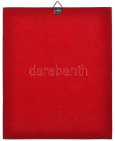 Torbágyi Novák Györgyi (1916-?) 1931. "Justice for Hungary" Br plakett felakasztható falem...