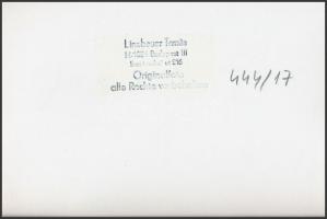 Linzbauer Tamás: Budapest, A 10A villamos(Újpest kocsiszínben?), pecséttel jelzett fotó, 12x18 cm