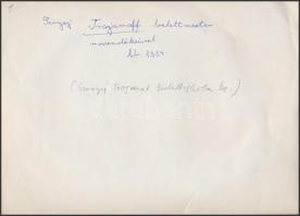 cca 1934 Budapest, Szergej Trojanov balettmester és növendékei, hátoldalon feliratozott fotó, felüle...