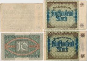 Németország / Weimari Köztársaság 1920-1923. 10db-os vegyes bankjegy tétel T:III
Germany / Weimar R...