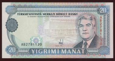 Türkmenisztán 1993-95. 1M,5M,10M,20M (2klf),50M (2klf),100M,500M,1000M T:I