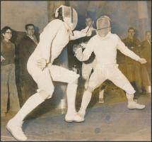 1969  Baráti Hadseregek Vívóbajnoksága Tata, Olimpiai edzőtábor programfüzet, 4 db fotóval