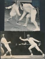 1969  Baráti Hadseregek Vívóbajnoksága Tata, Olimpiai edzőtábor programfüzet, 4 db fotóval