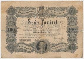 1848. 100Ft "Kossuth bankó" T:IV Hungary 1848. 100Ft "Kossuth banknote" C:G Adamo G114