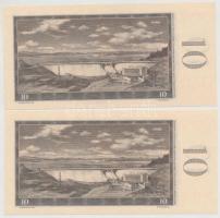 Csehszlovákia 1960. 10K (2x) sorszámkövetők T:I
Czechoslovakia 1960. 10 Korun (2x) sequential seria...