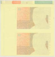 Horvátország 1993. 200K hátlapi színpróba páros ívben T:I
Croatia 1993. 200 Kuna back color trial i...
