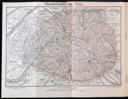 Paris Kleine Ausgabe. Griebens Reiseführer 21. Berlin, 1928, Grieben-Verlag, 121+V. Kiadói papírköté...