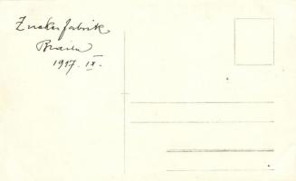 1917 Braila, Zuckerfabrik / damaged interior of the sugar factory, photo