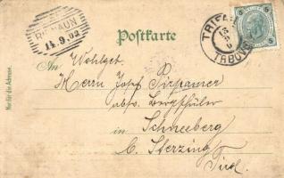 Trbovlje, Trifail; Kohlen-Gewerkschaft, Bruderlade K.K. Postamt, Werksrestauration / mine area '...