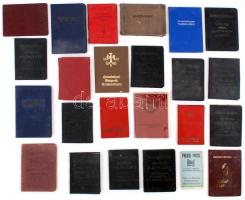 cca 1950-1980  Nagy igazolvány tétel(MÁV, úttörővezető, szakszervezeti tagsági könyv, stb.), 50 db